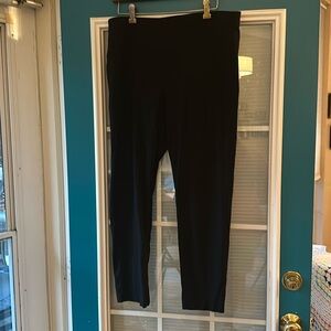 Adrianna Papell Black High Waisted Straight Leg Dress Pants Trousers Size 12
